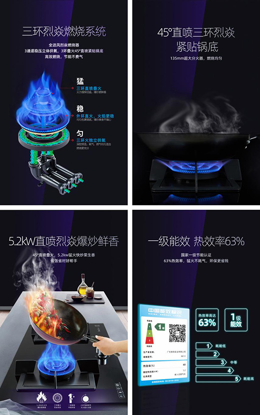 索奇5.2kW烈焱猛火，三環藍焰燃爆味蕾