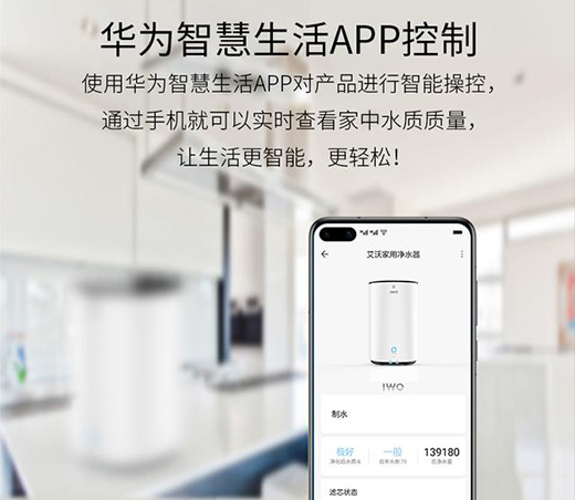 華為生態IWO智能凈水器發布，喝護家庭飲用水健康!